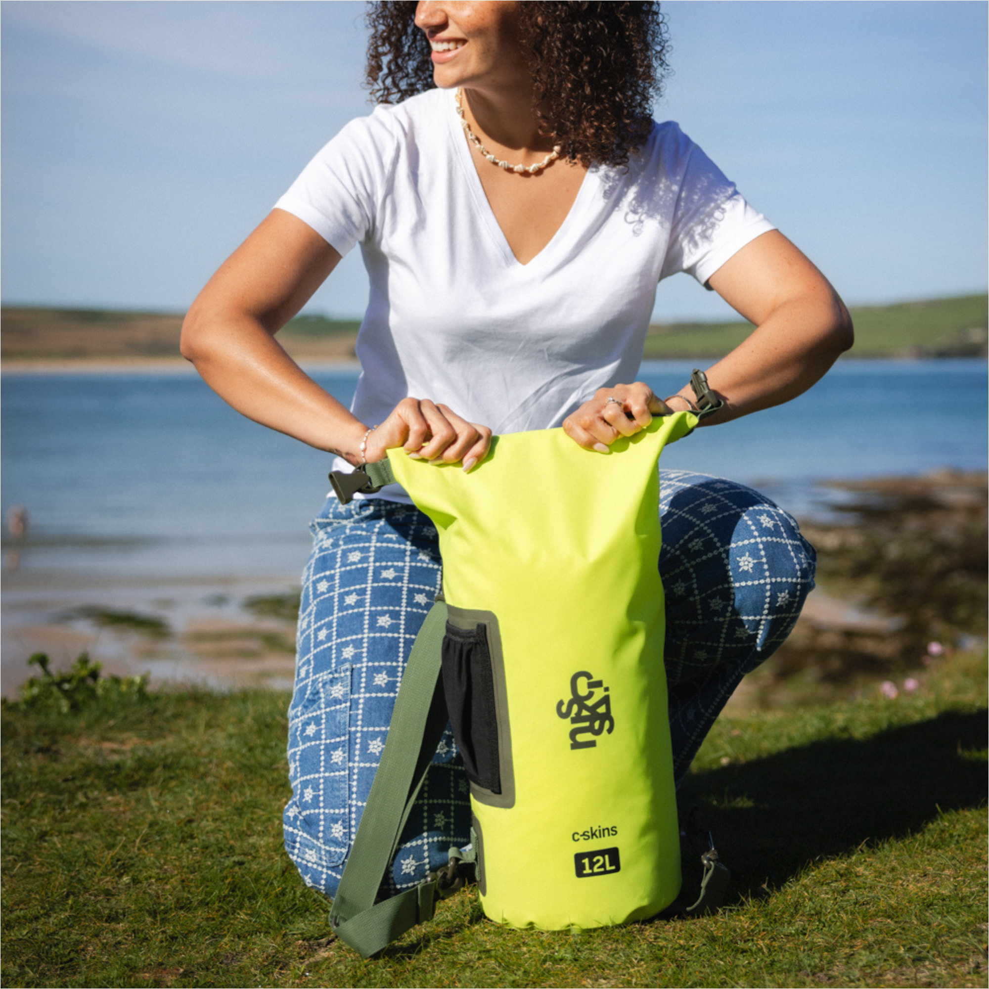 2026 C-Skins Session 12L Dry Bag C-DBSE12 - Flash Green